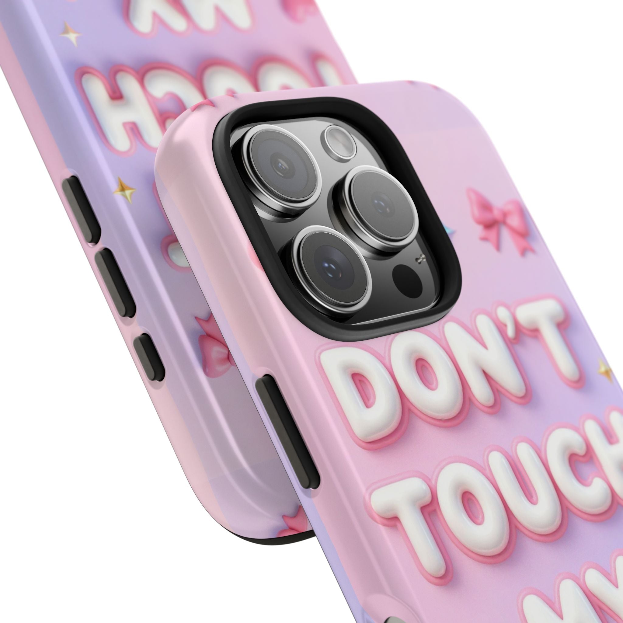 Don’t Touch My Phone Tough Phone Case — Cute Pink Pastel Protective Cover