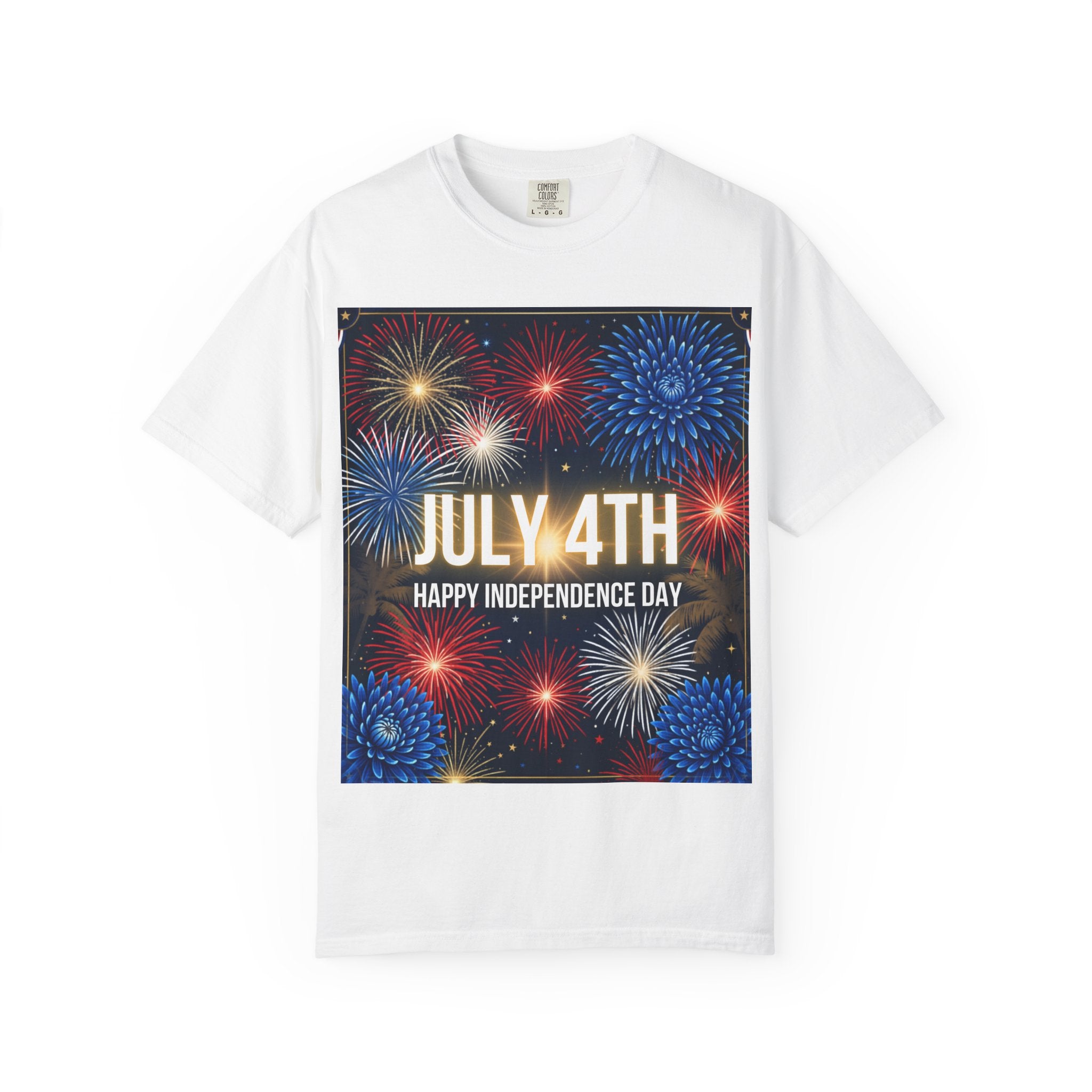 July 4th Fireworks Happy Independence Day T-Shirt | Patriotic Fourth of July Tee