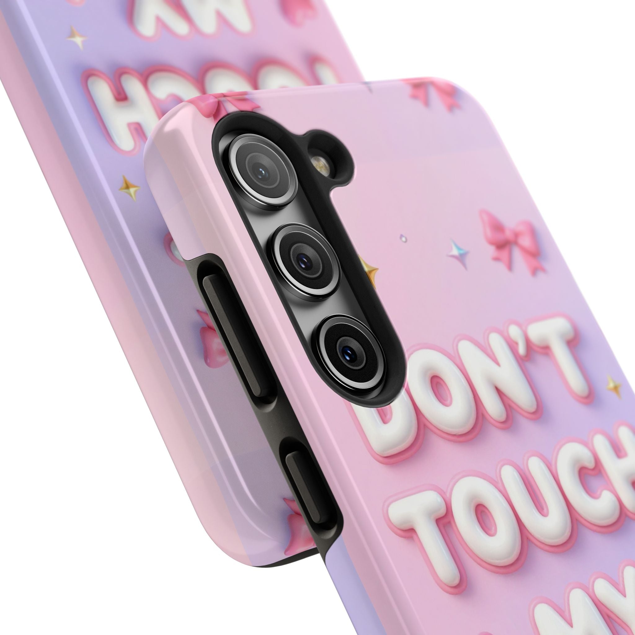 Don’t Touch My Phone Tough Phone Case — Cute Pink Pastel Protective Cover