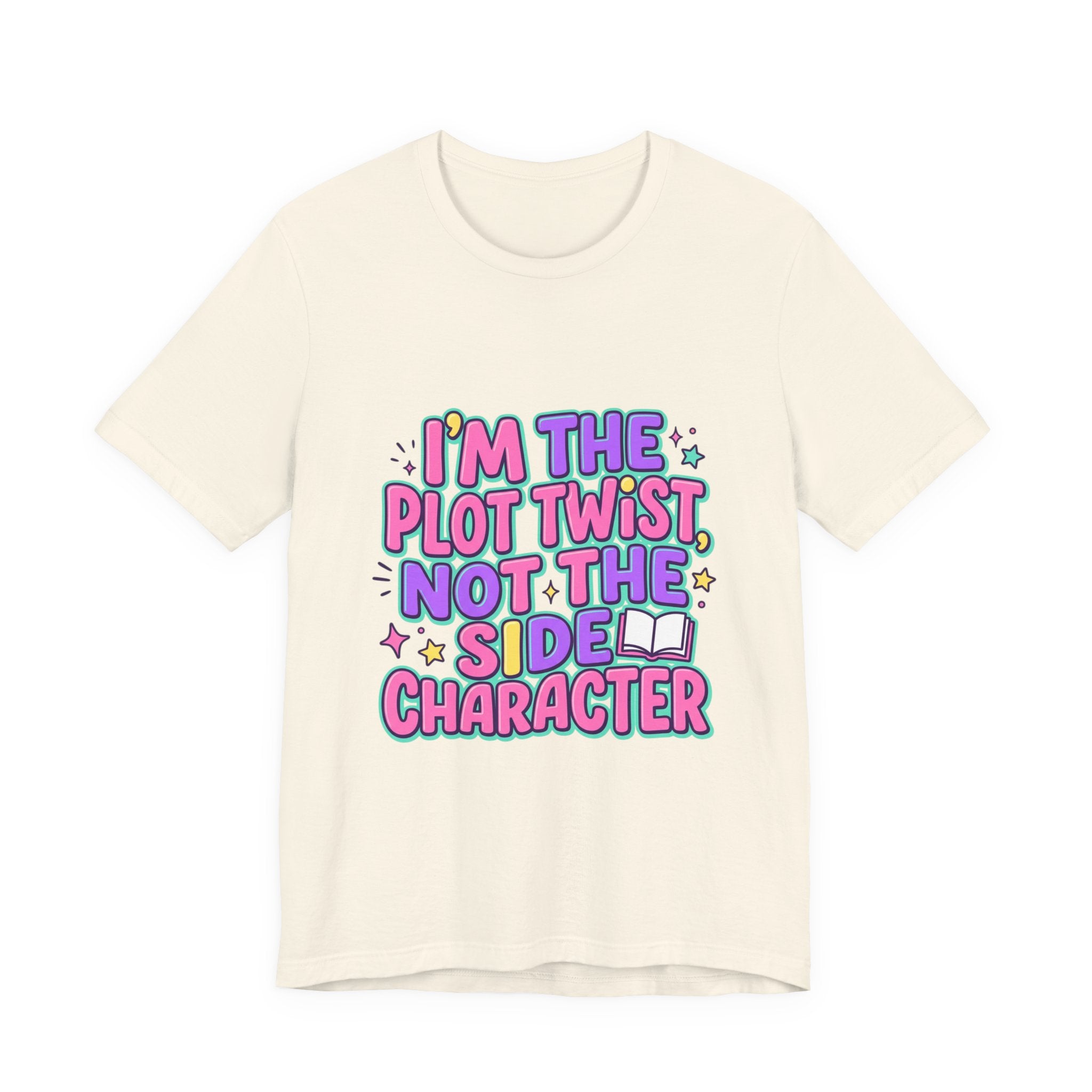 Plot Twist Not Side Character Tee | Gen Z sassy, coquette typography
