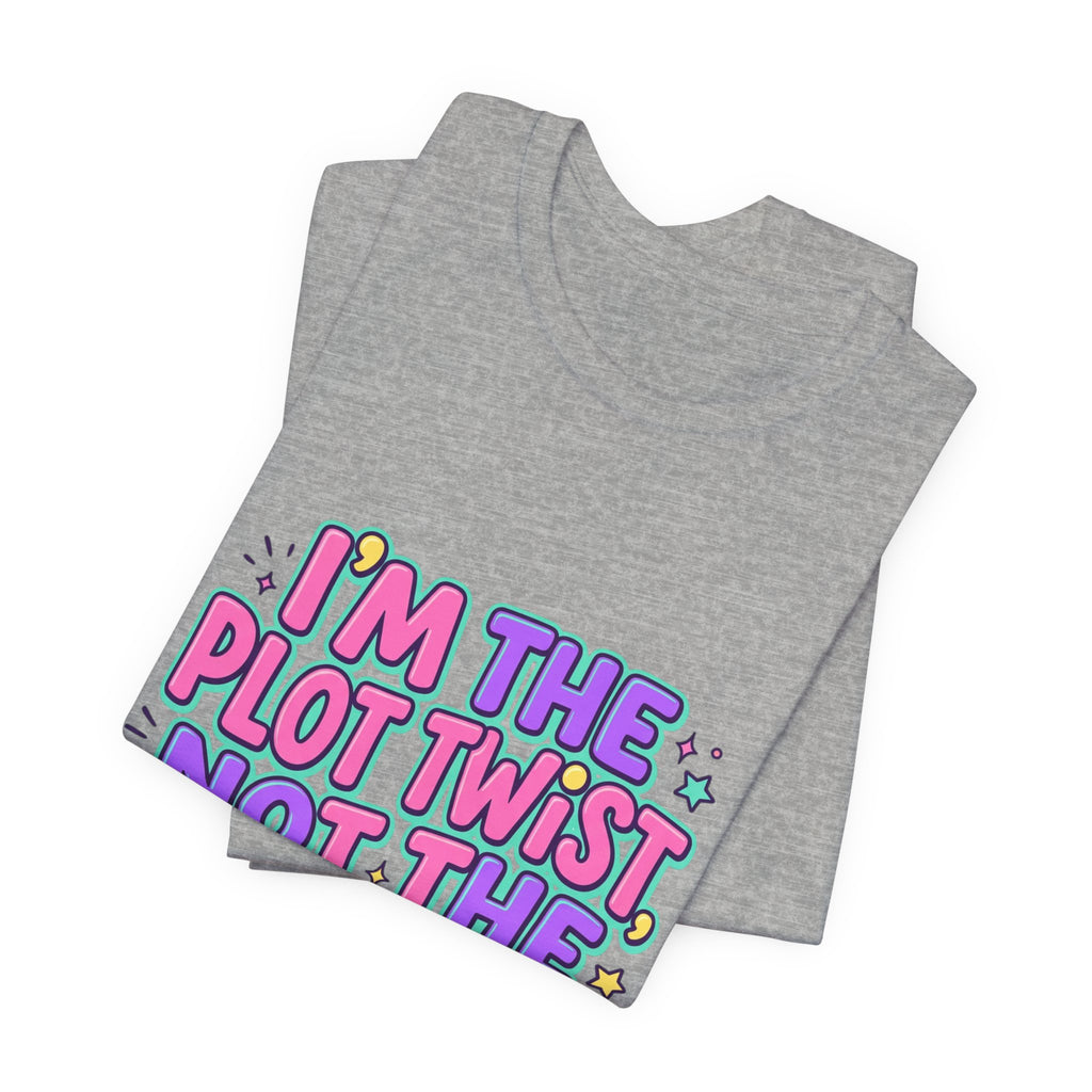 Plot Twist Not Side Character Tee | Gen Z sassy, coquette typography