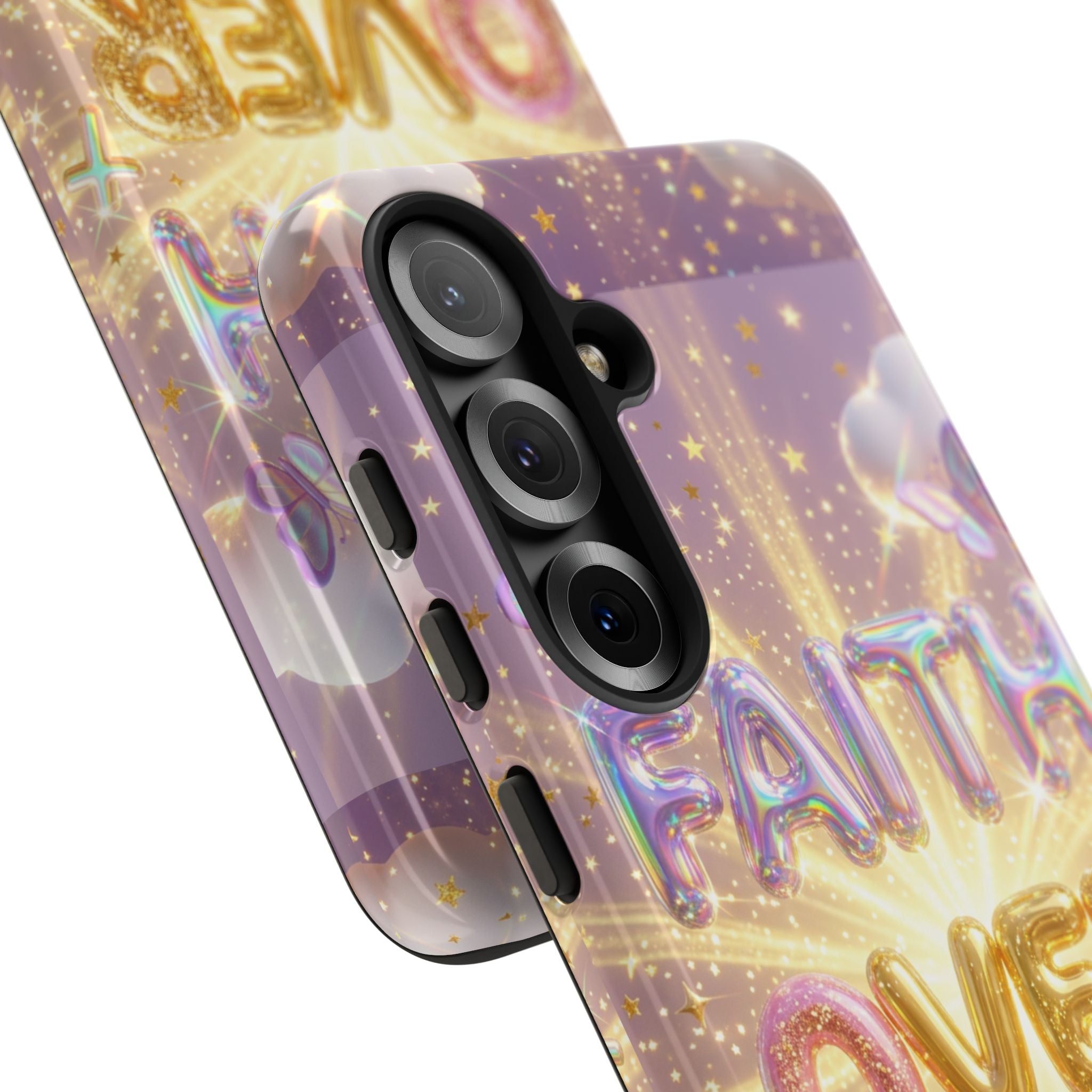 Faith Over Fear Glitter Phone Case — Inspirational Protective iPhone Cover