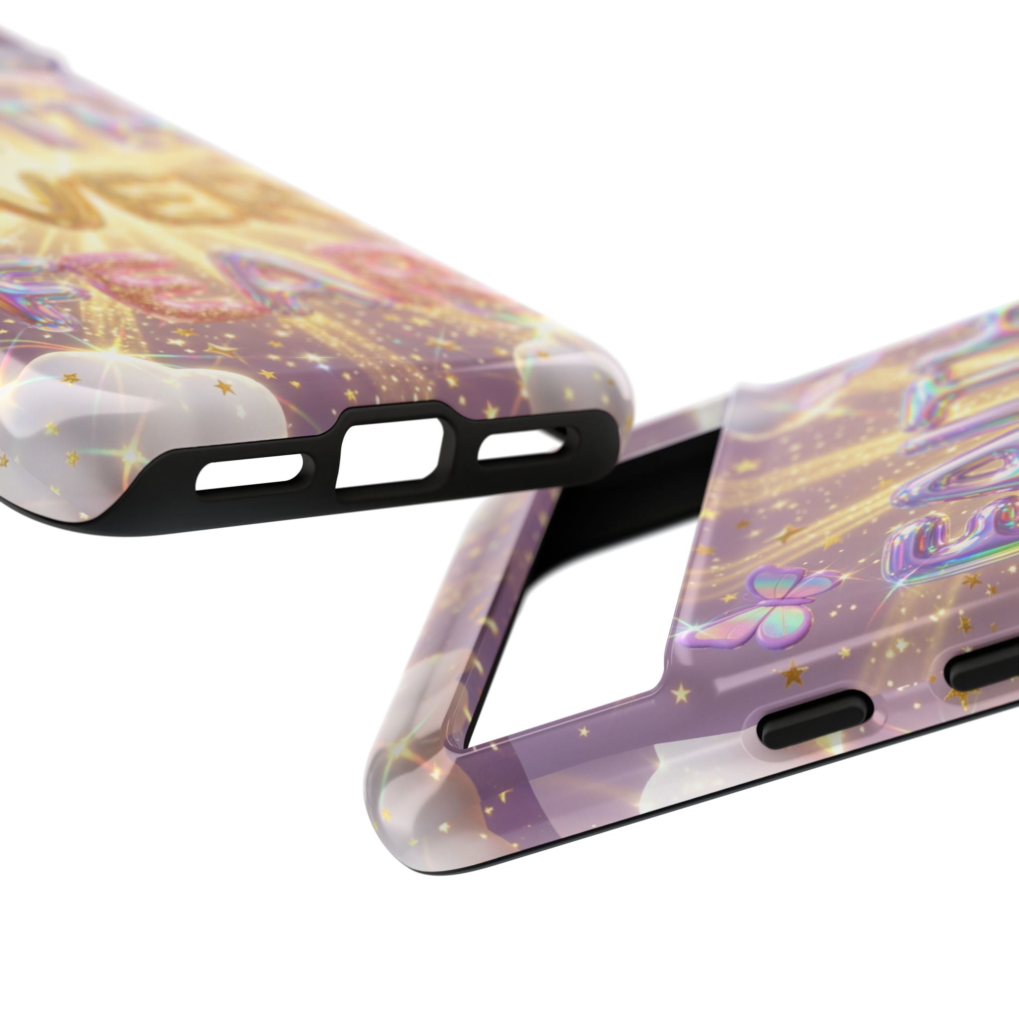 Faith Over Fear Glitter Phone Case — Inspirational Protective iPhone Cover