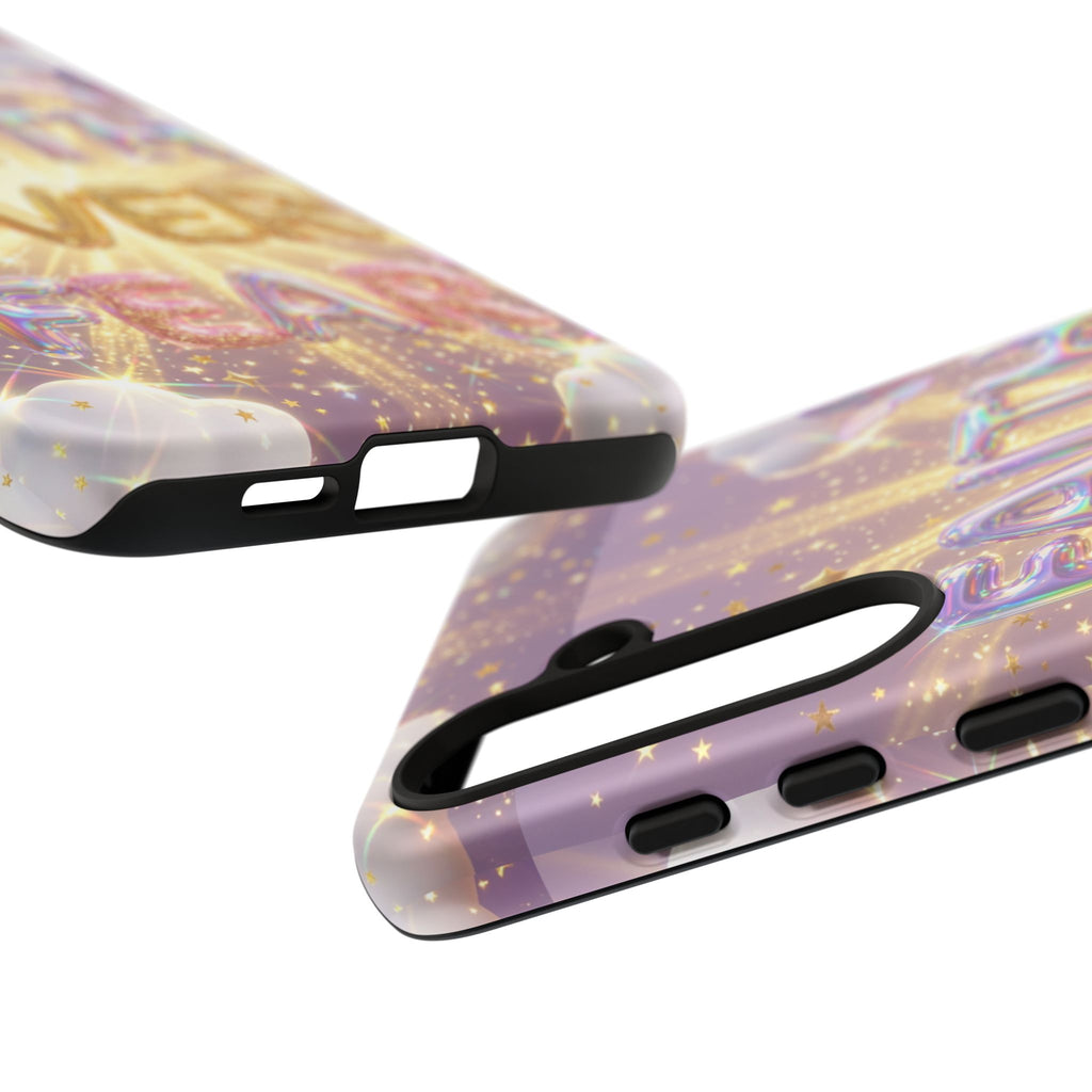 Faith Over Fear Glitter Phone Case — Inspirational Protective iPhone Cover