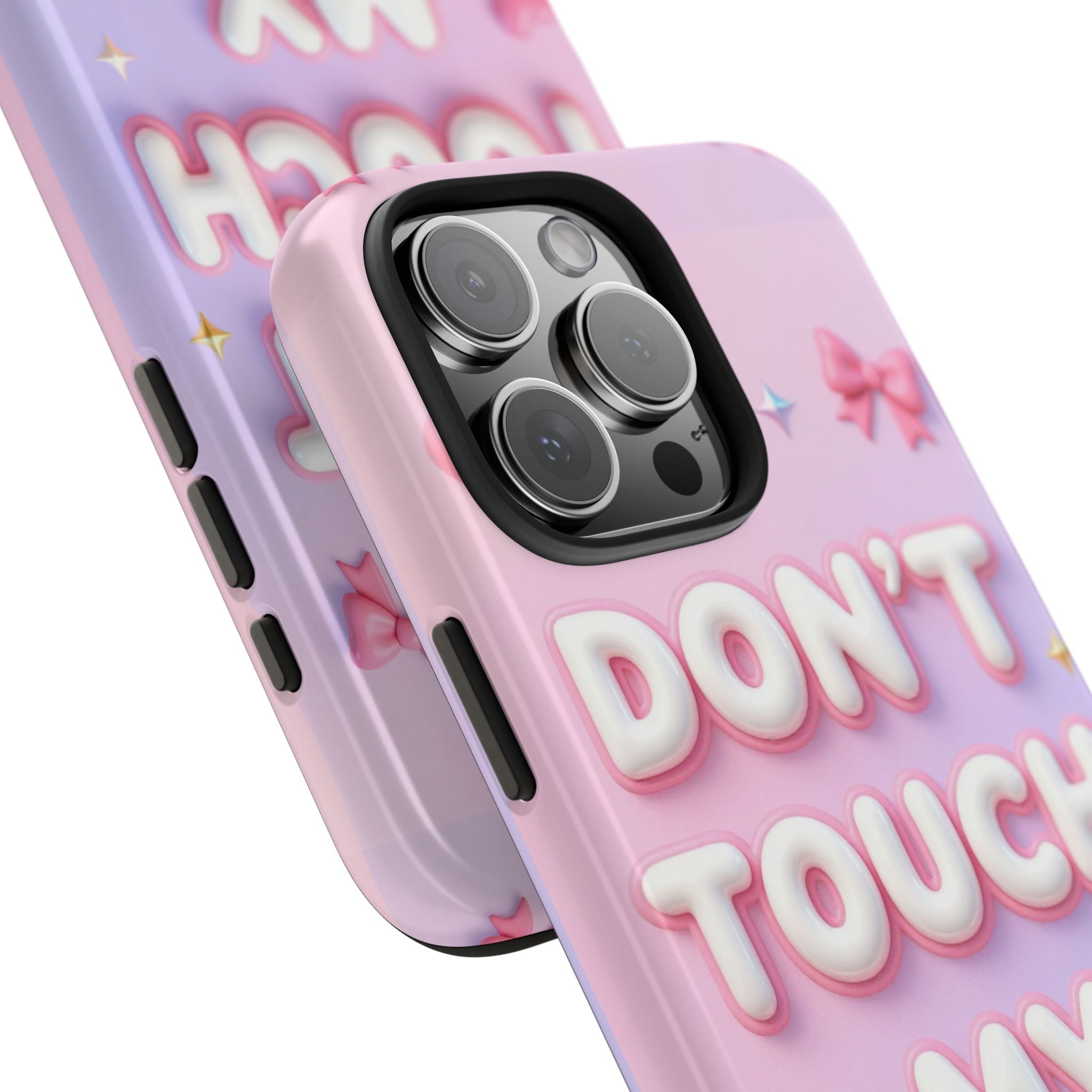 Don’t Touch My Phone Tough Phone Case — Cute Pink Pastel Protective Cover