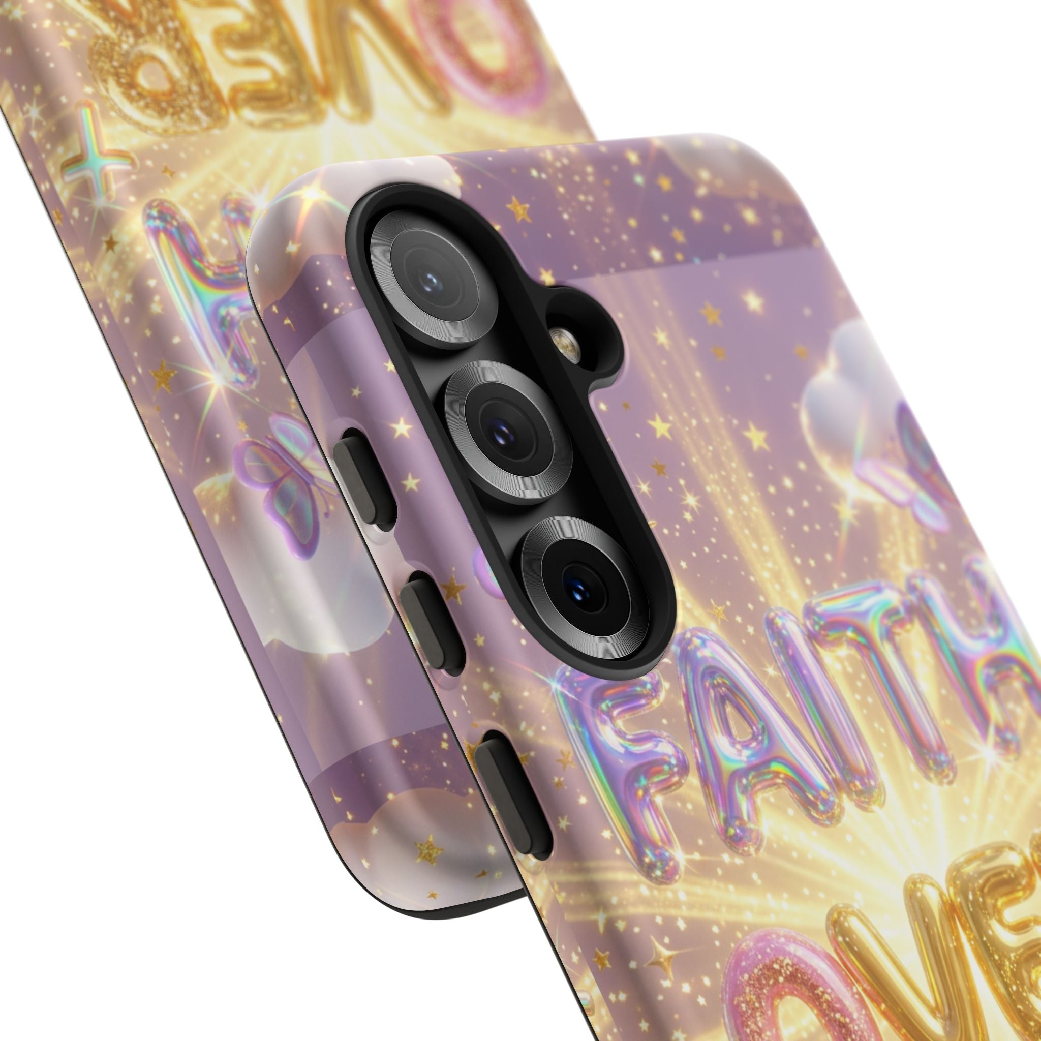 Faith Over Fear Glitter Phone Case — Inspirational Protective iPhone Cover