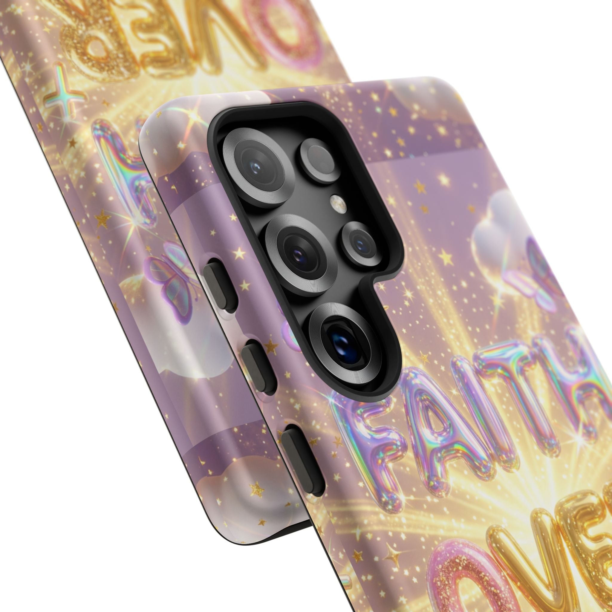 Faith Over Fear Glitter Phone Case — Inspirational Protective iPhone Cover