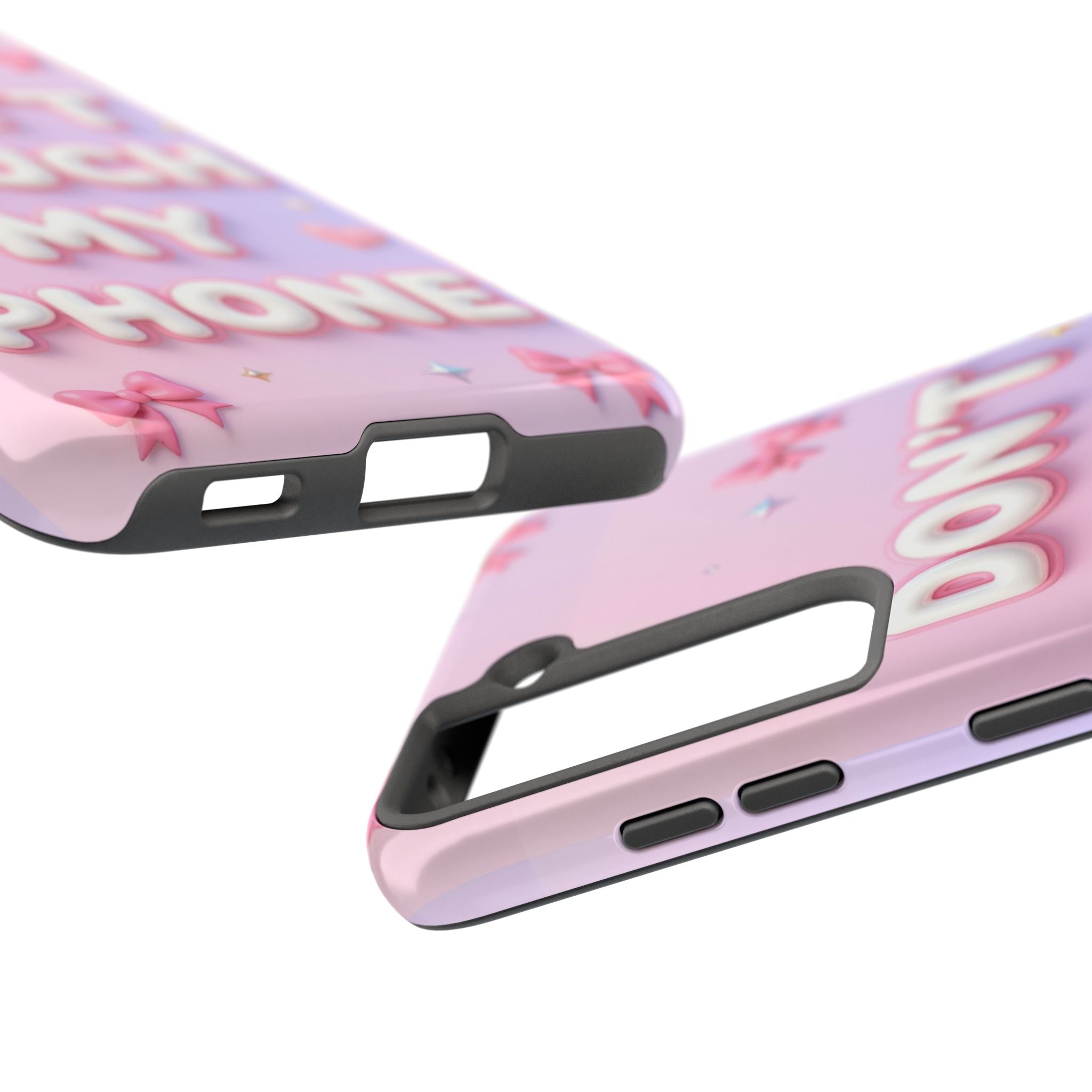 Don’t Touch My Phone Tough Phone Case — Cute Pink Pastel Protective Cover