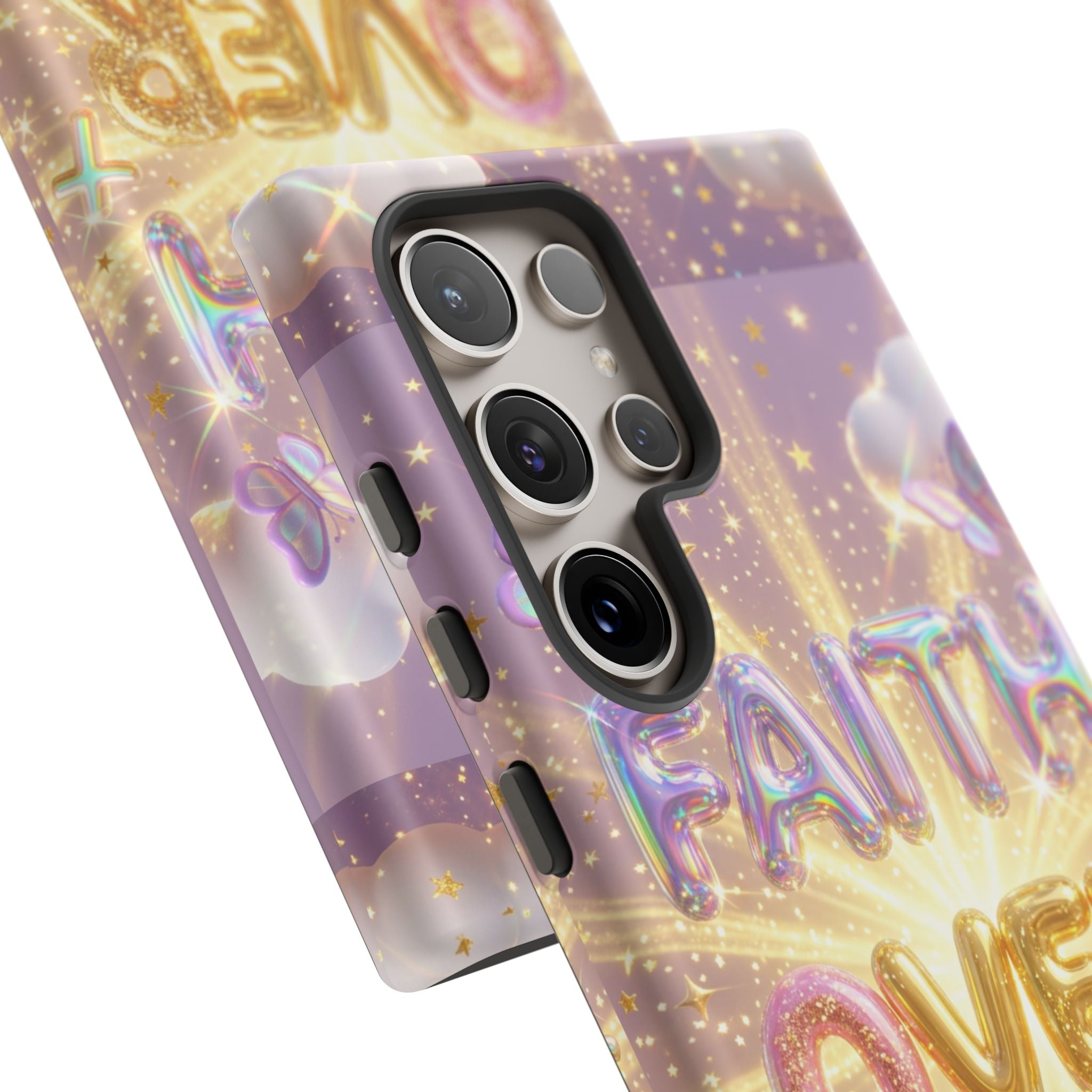 Faith Over Fear Glitter Phone Case — Inspirational Protective iPhone Cover
