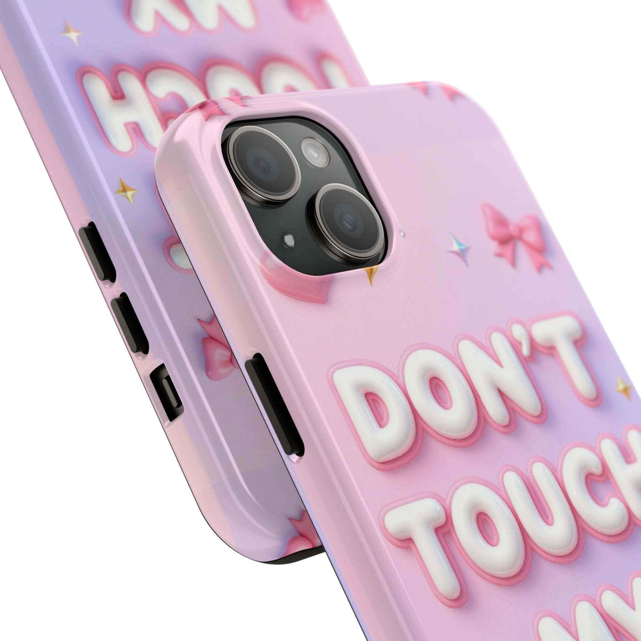 Don’t Touch My Phone Tough Phone Case — Cute Pink Pastel Protective Cover