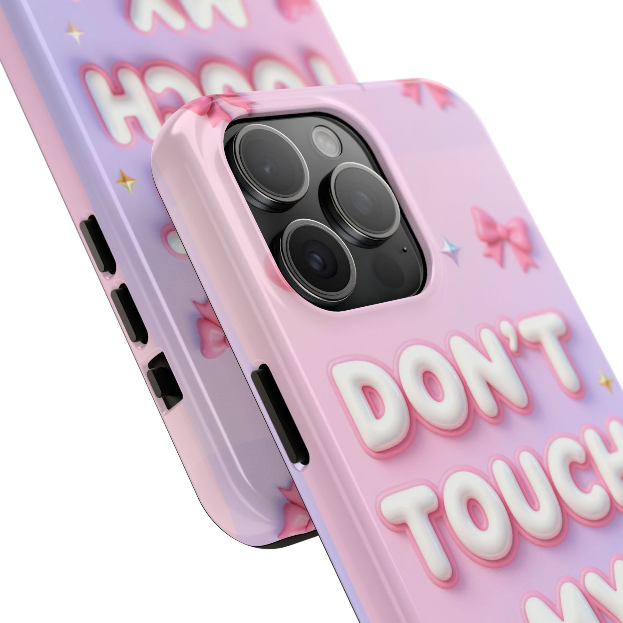 Don’t Touch My Phone Tough Phone Case — Cute Pink Pastel Protective Cover