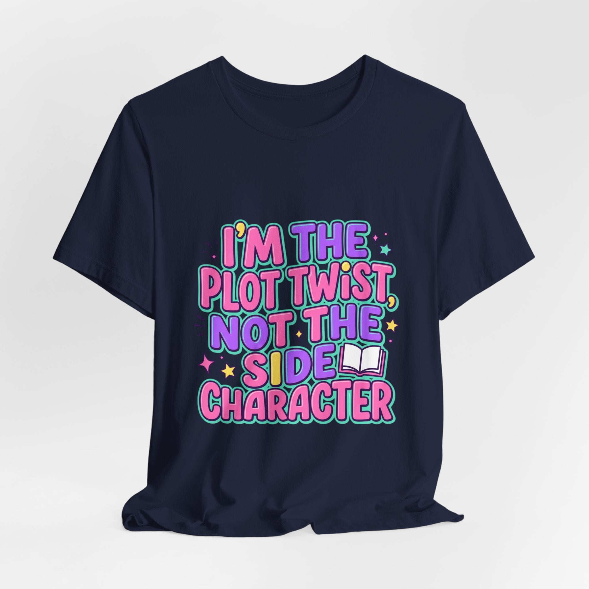 Plot Twist Not Side Character Tee | Gen Z sassy, coquette typography