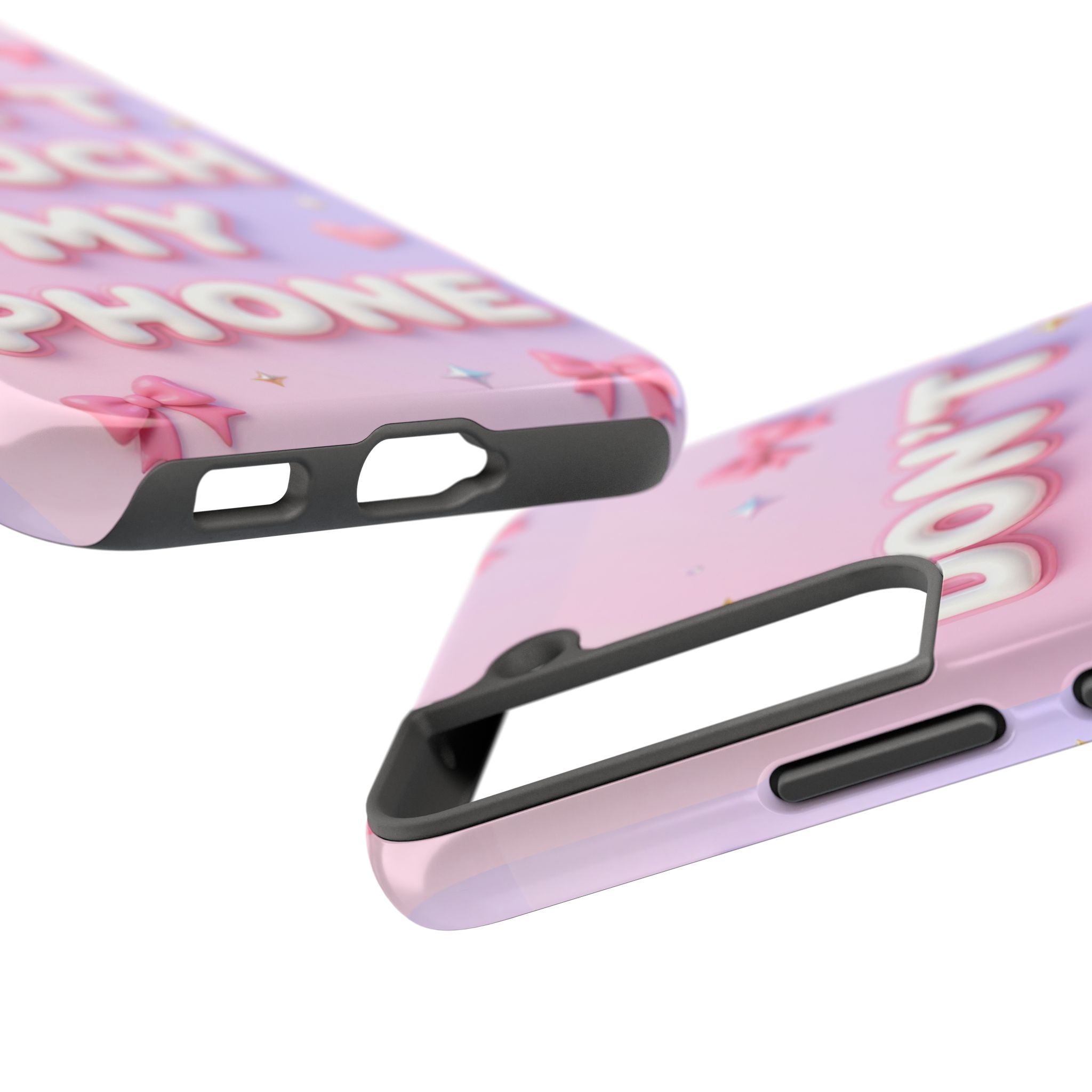 Don’t Touch My Phone Tough Phone Case — Cute Pink Pastel Protective Cover