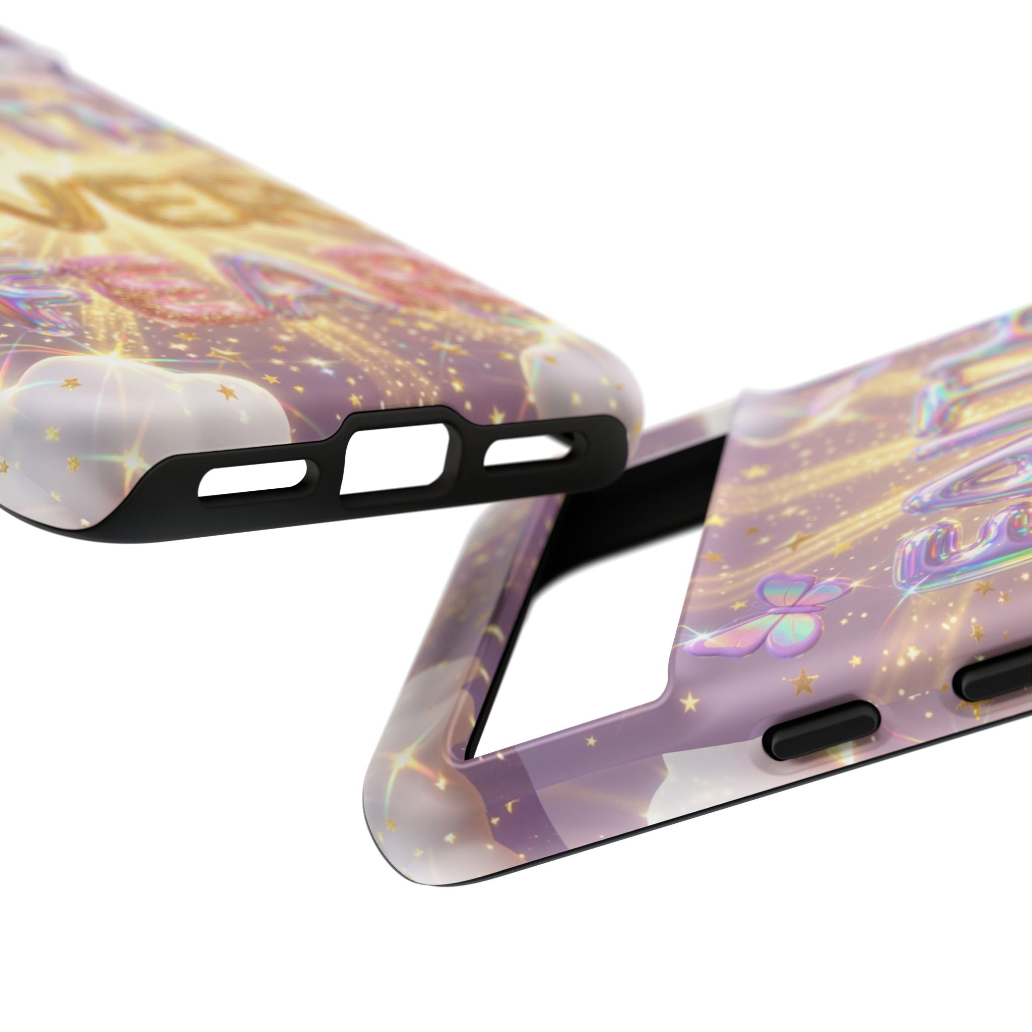 Faith Over Fear Glitter Phone Case — Inspirational Protective iPhone Cover