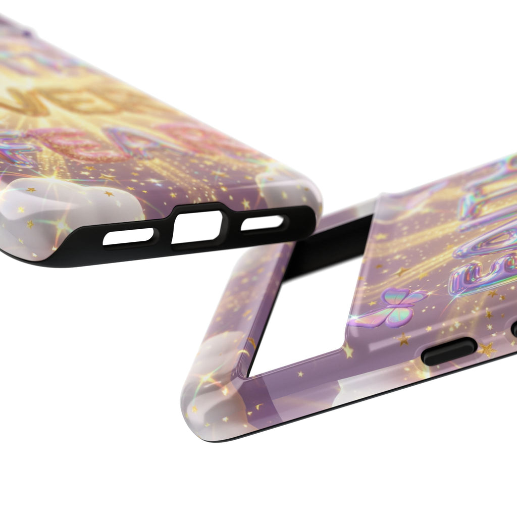 Faith Over Fear Glitter Phone Case — Inspirational Protective iPhone Cover