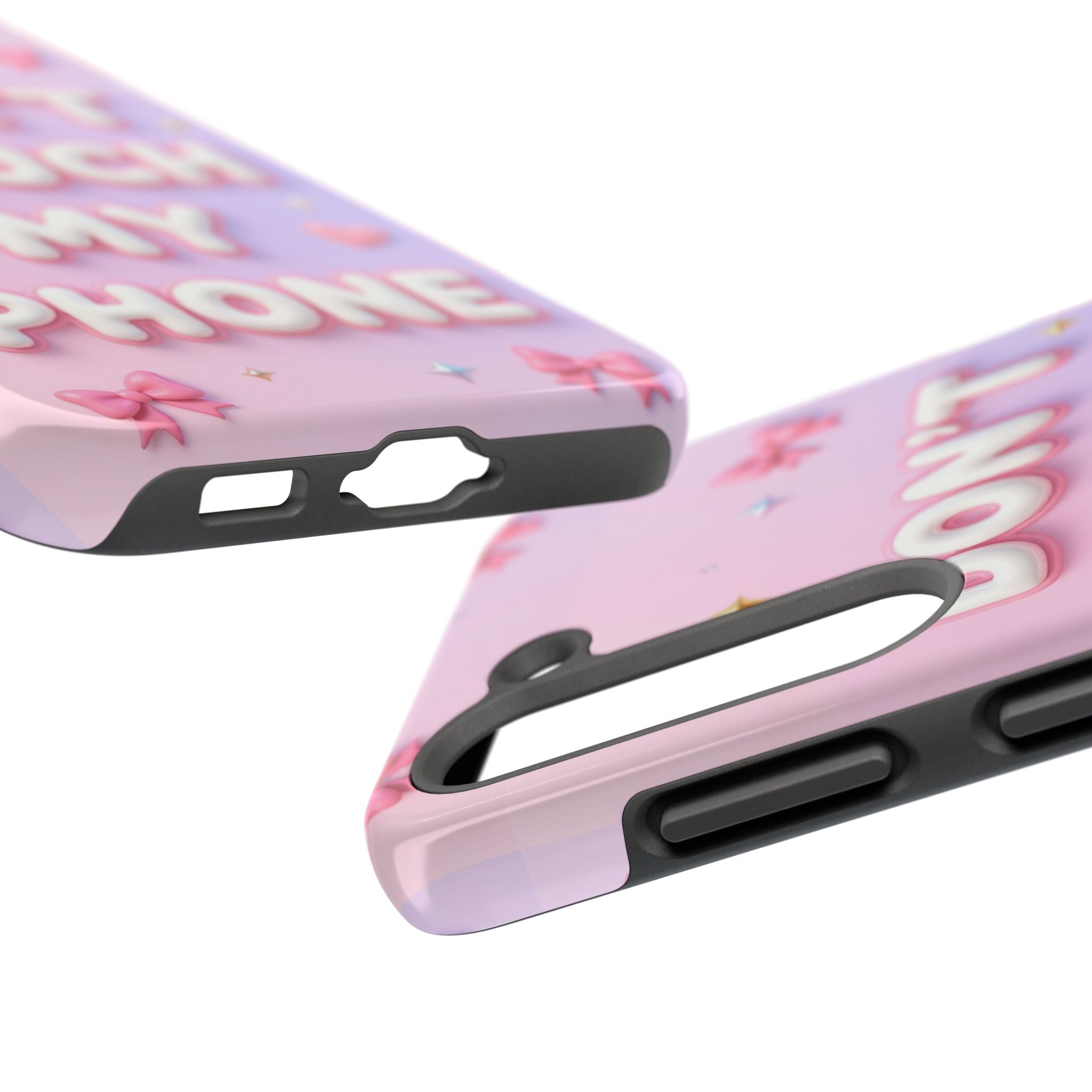Don’t Touch My Phone Tough Phone Case — Cute Pink Pastel Protective Cover