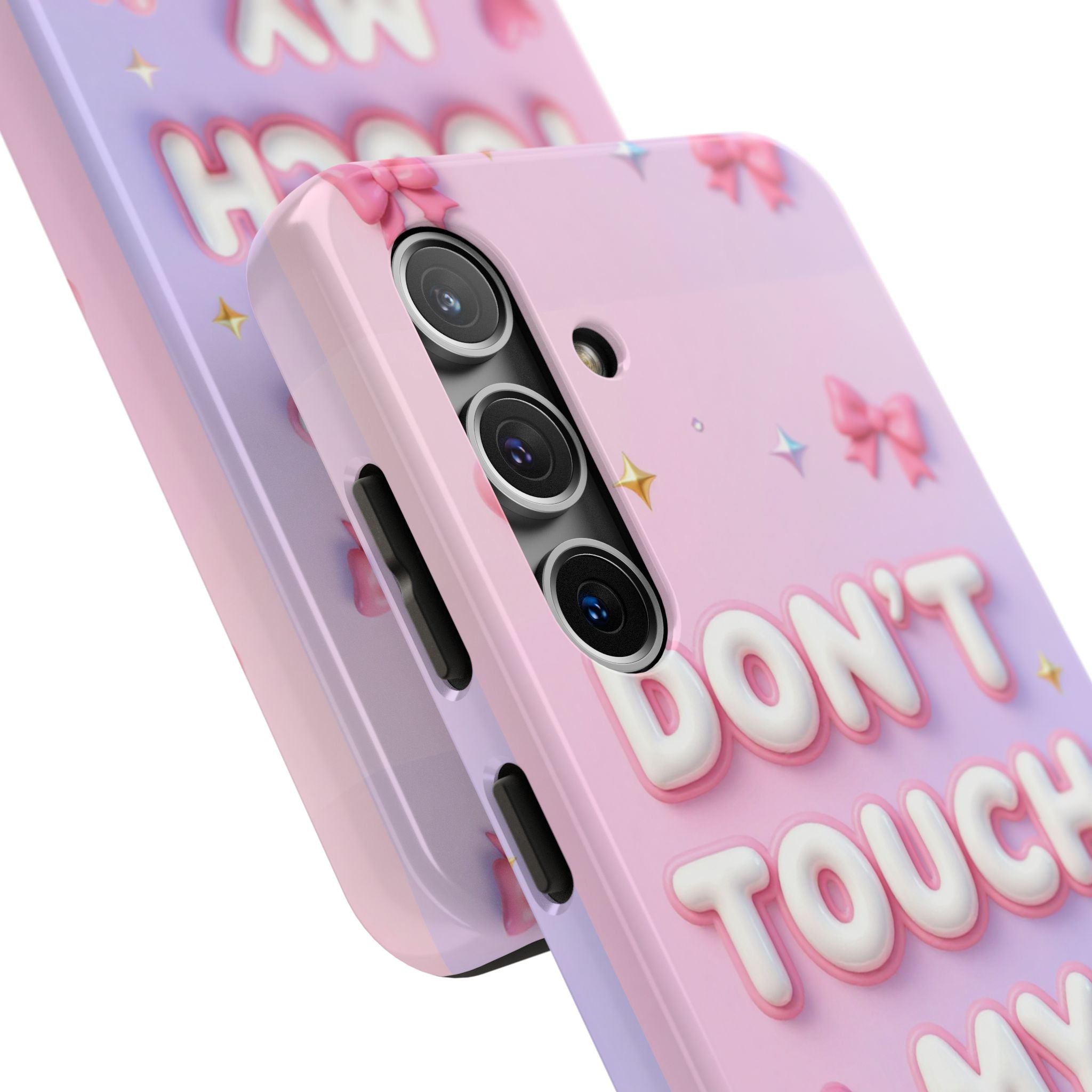 Don’t Touch My Phone Tough Phone Case — Cute Pink Pastel Protective Cover