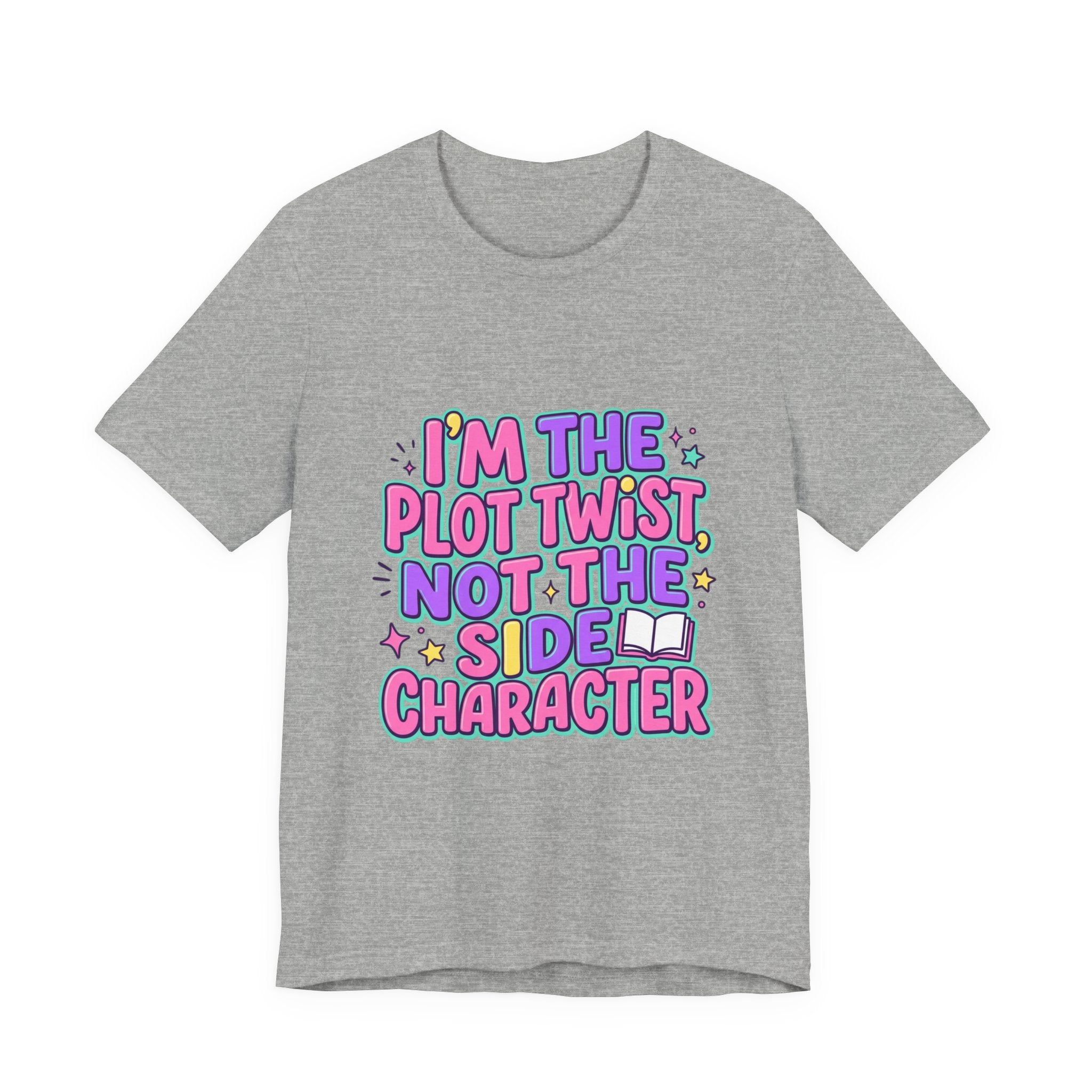 Plot Twist Not Side Character Tee | Gen Z sassy, coquette typography