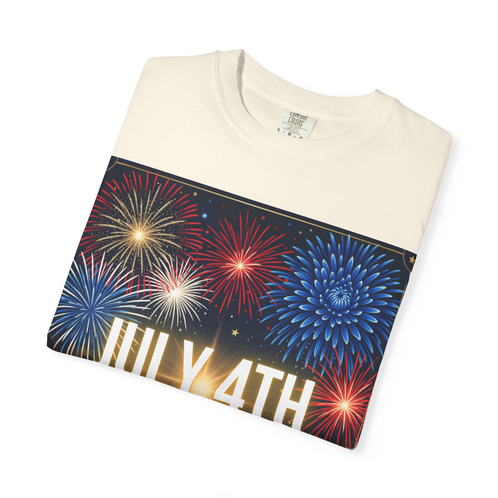 July 4th Fireworks Happy Independence Day T-Shirt | Patriotic Fourth of July Tee
