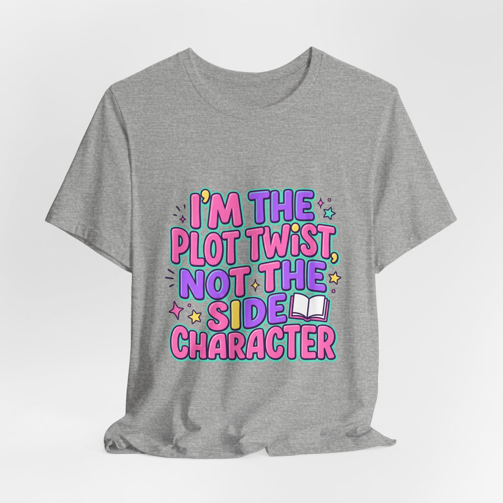 Plot Twist Not Side Character Tee | Gen Z sassy, coquette typography