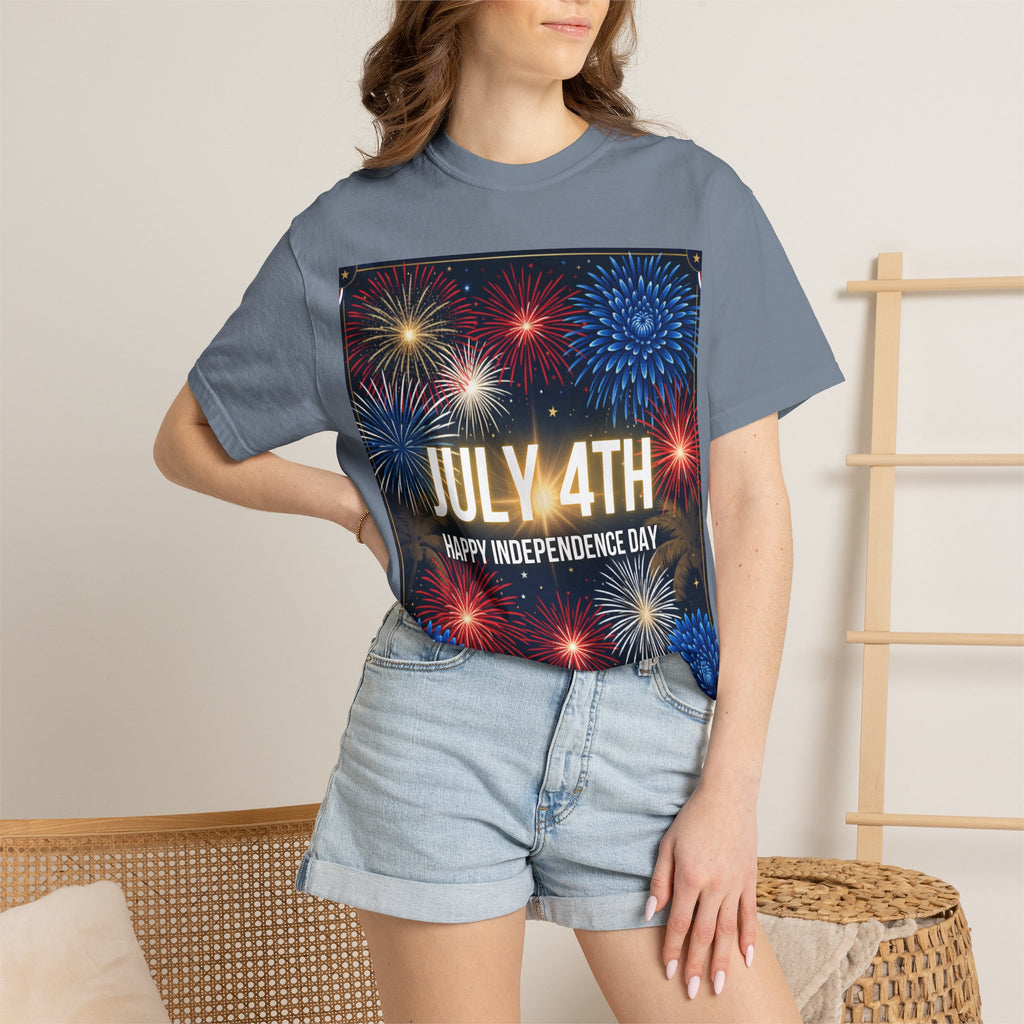 July 4th Fireworks Happy Independence Day T-Shirt | Patriotic Fourth of July Tee
