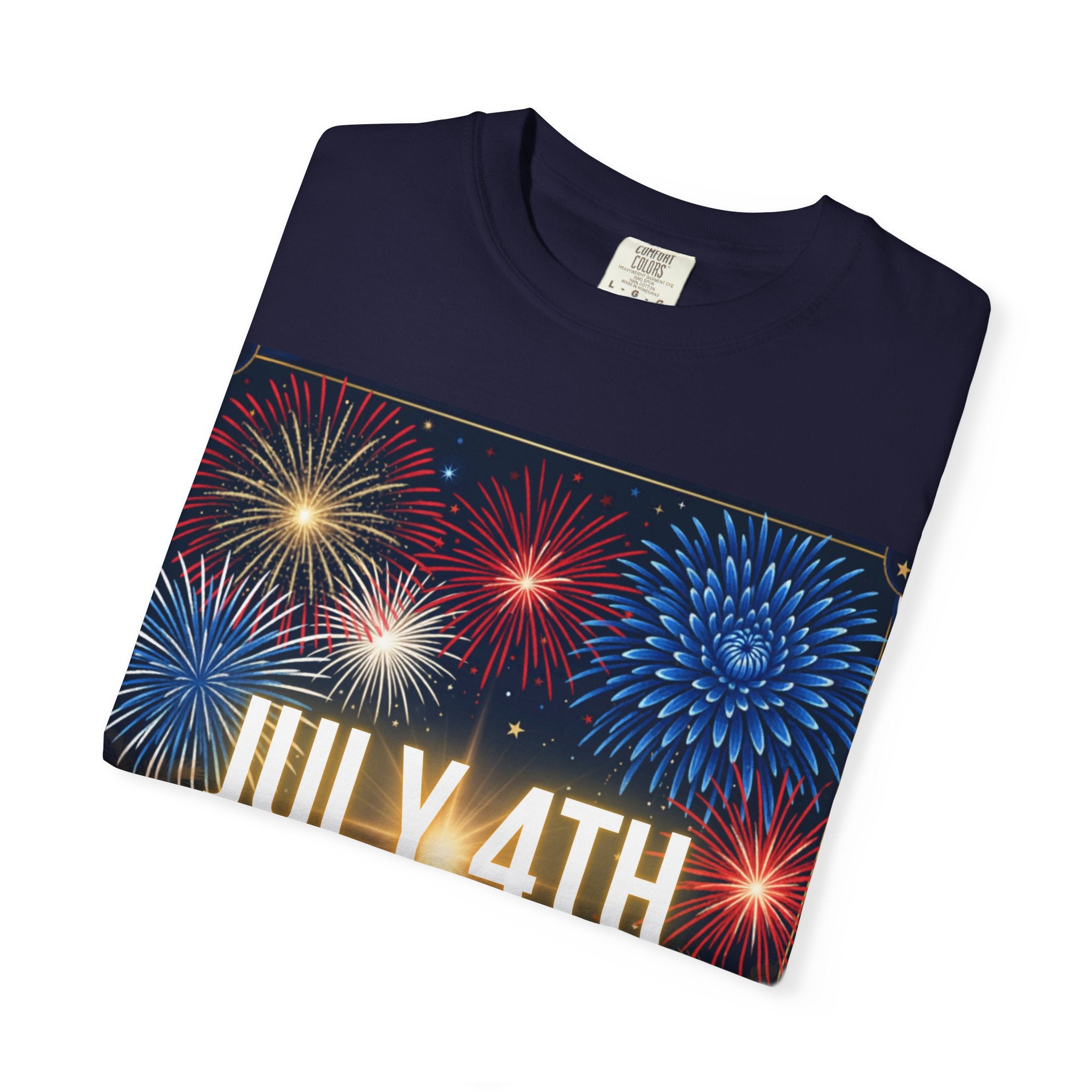 July 4th Fireworks Happy Independence Day T-Shirt | Patriotic Fourth of July Tee