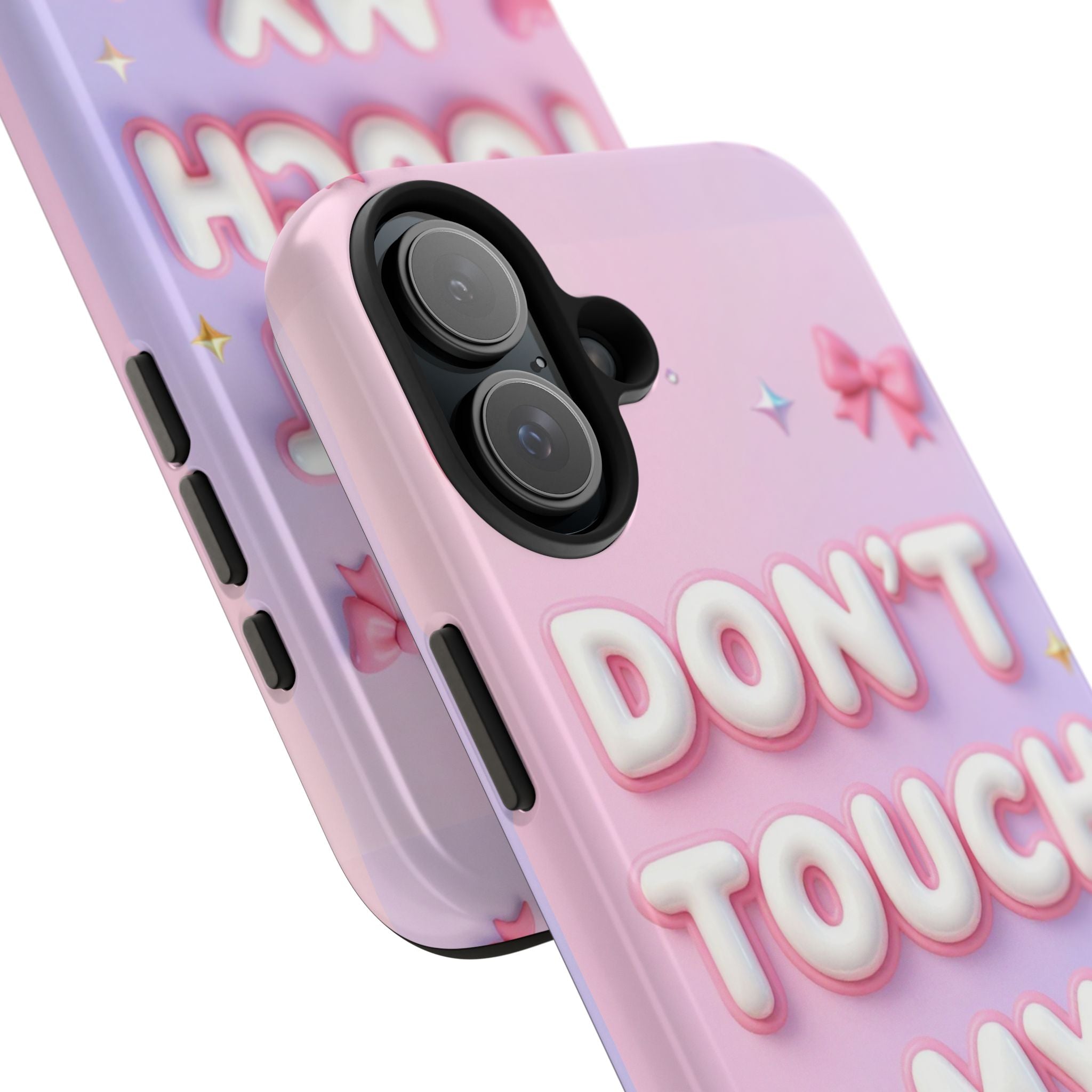Don’t Touch My Phone Tough Phone Case — Cute Pink Pastel Protective Cover