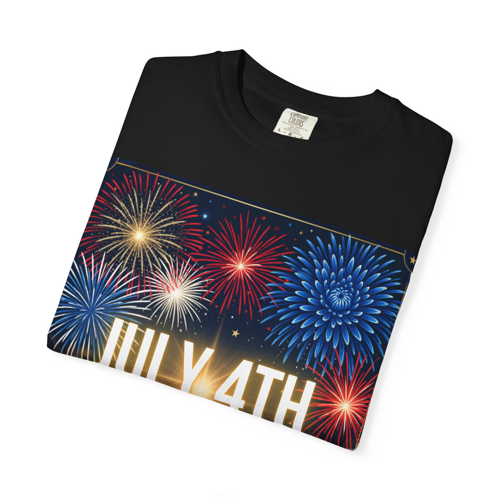 July 4th Fireworks Happy Independence Day T-Shirt | Patriotic Fourth of July Tee
