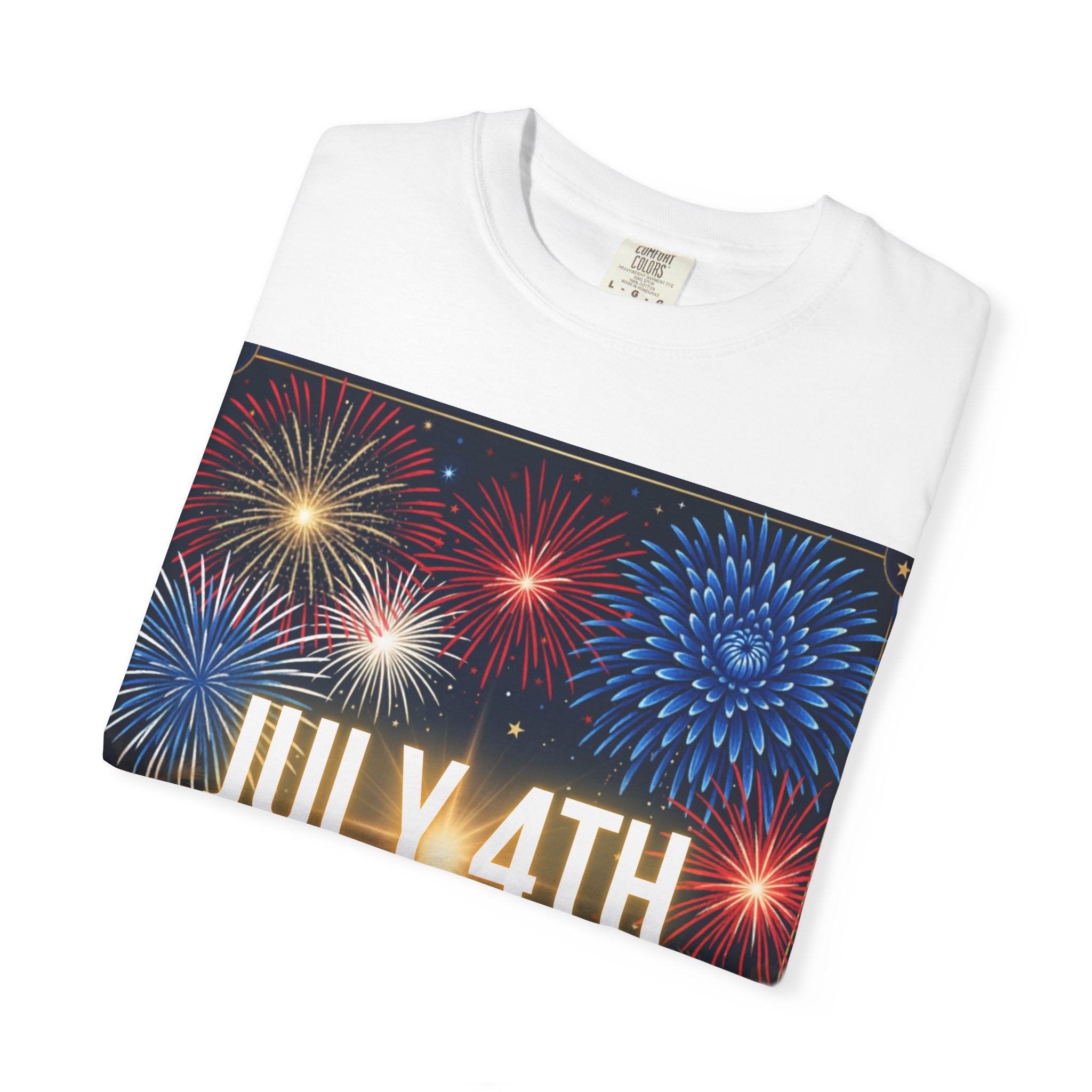 July 4th Fireworks Happy Independence Day T-Shirt | Patriotic Fourth of July Tee