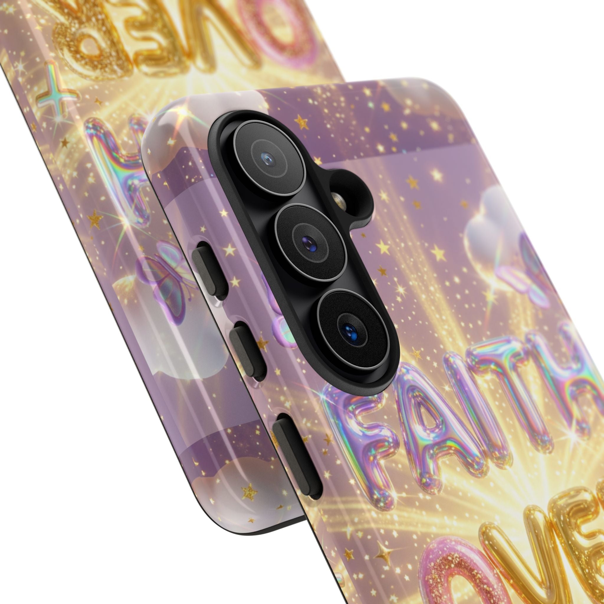 Faith Over Fear Glitter Phone Case — Inspirational Protective iPhone Cover