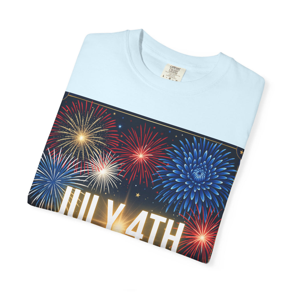 July 4th Fireworks Happy Independence Day T-Shirt | Patriotic Fourth of July Tee