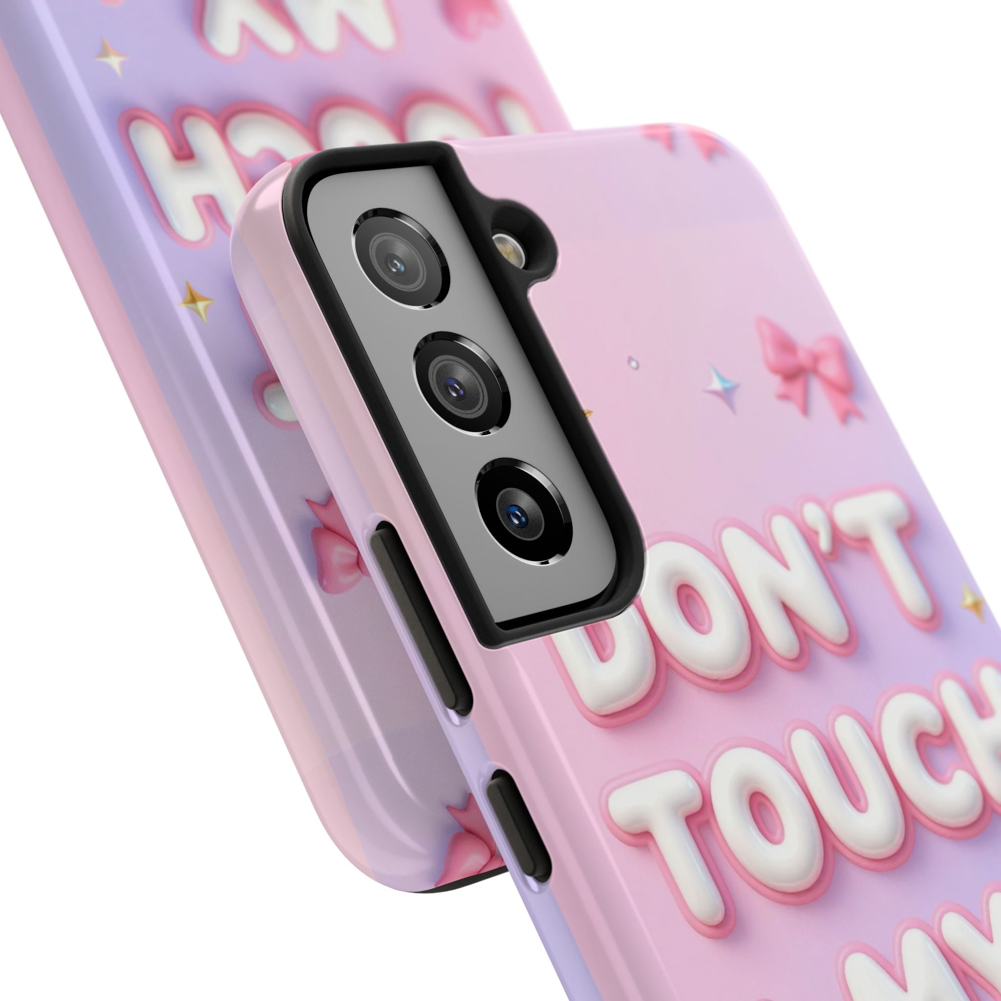 Don’t Touch My Phone Tough Phone Case — Cute Pink Pastel Protective Cover