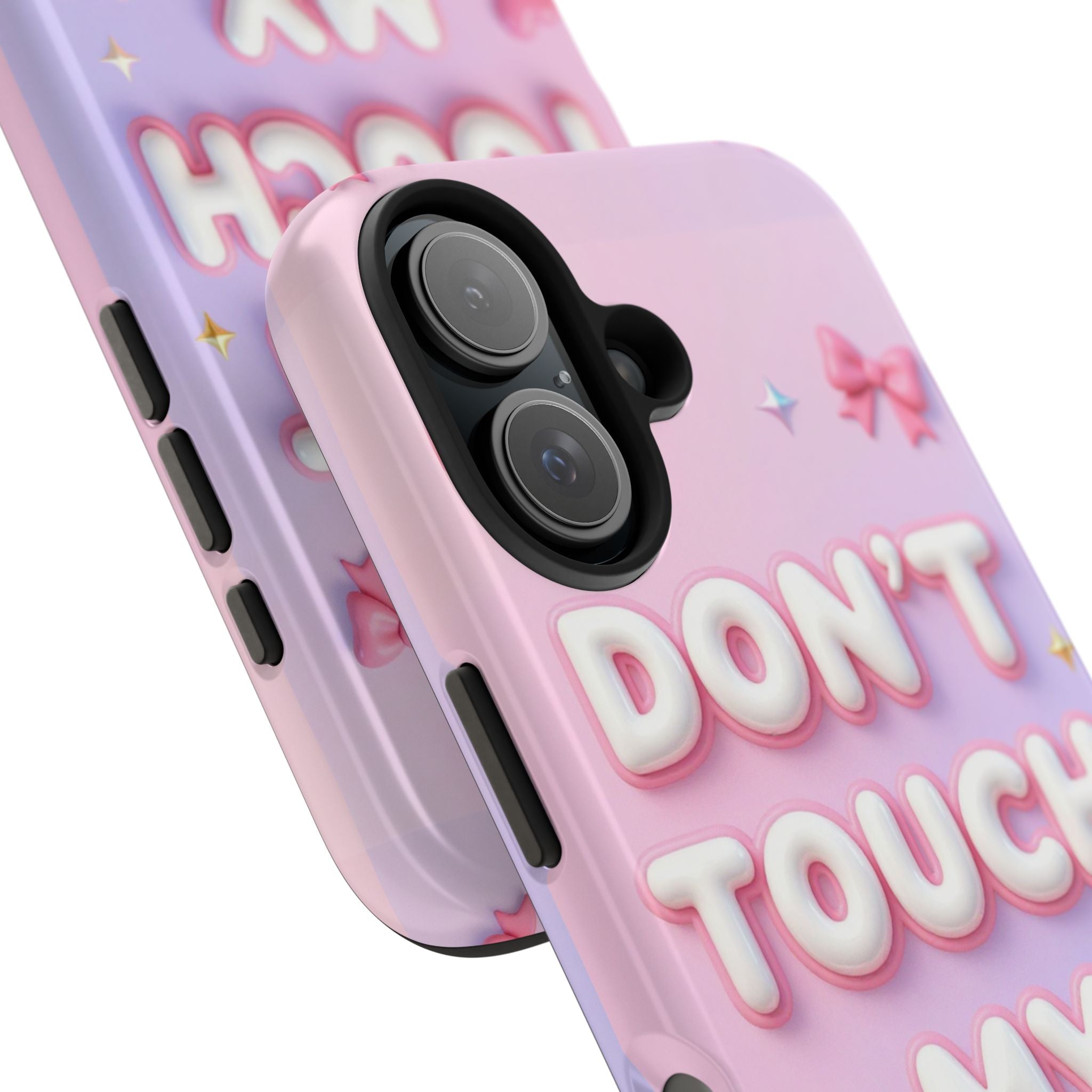 Don’t Touch My Phone Tough Phone Case — Cute Pink Pastel Protective Cover